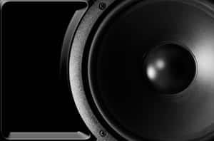 Closeup Black Speaker Cone Wallpaper