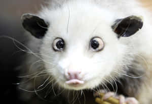 Closeup Young Opossum Face.jpg Wallpaper