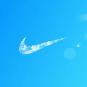 Cloud Shaped Nike Iphone Logo Wallpaper