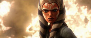 Clouds Behind Ahsoka Tano Wallpaper