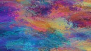 Cloudy Colorful Abstract Art Wallpaper