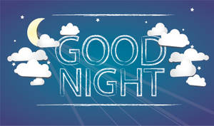 Cloudy Good Night Wallpaper