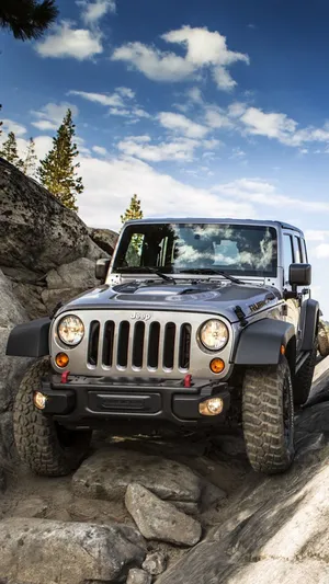 cloudy gray jeep