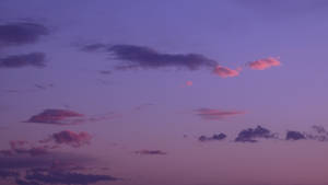 Cloudy Purple Ombre Sky Wallpaper