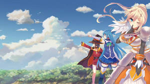 Cloudy Sky Konosuba Wallpaper