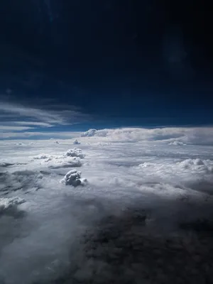 Cloudy Space Planet Wallpaper