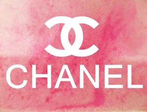 Cloudy Substance Behind Pink Chanel Logo Wallpaper