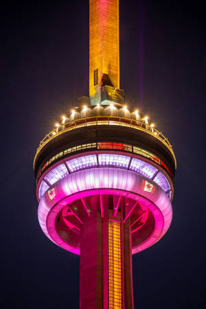 Cn Tower National Flag Of Canada Day Wallpaper