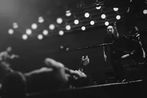 Coach In The Wrestling Ring Wallpaper