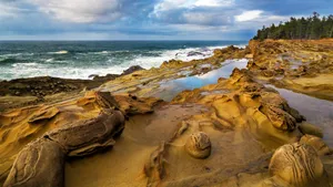 Coastal Beach Rocks Wallpaper