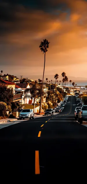 Coastal_ Sunset_ Boulevard Wallpaper