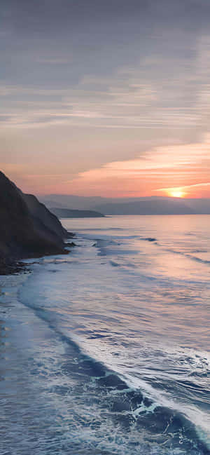 Coastal Sunset Serenity4 K Wallpaper