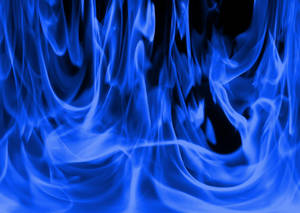 Cobalt Blue Flames Wallpaper