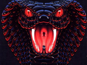 Cobra Black And Red Open Mouth Wallpaper