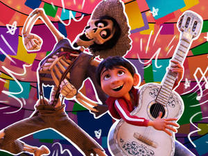 Coco Characters Hector Miguel Art Wallpaper
