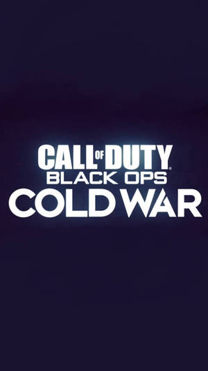 Cod Cold War Glowing Text Wallpaper