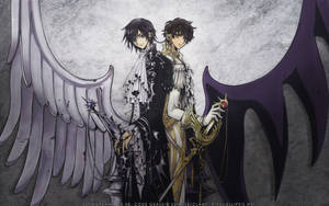 Code Geass Black And White Wings Hd Wallpaper