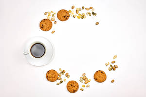 Coffee Cookies And Nuts Wallpaper