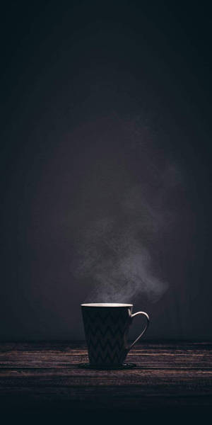 Coffee Smoke Minimalist Android Wallpaper