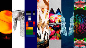 Coldplay Album Covers Collage Wallpaper