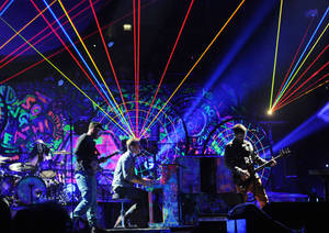 Coldplay Live Concert Technicolor Wallpaper