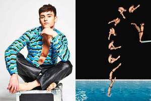 Collage Diving Tom Daley Wallpaper