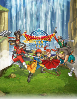 Collect The Spoils Of Adventure In The Classic Game, Dragon Quest Iphone Wallpaper