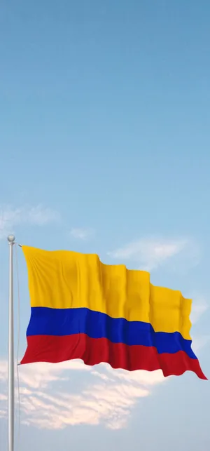 Colombia Flag In The Sky Wallpaper