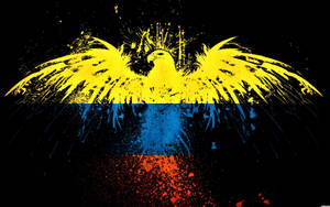 Colombia Flag National Bird Art Wallpaper