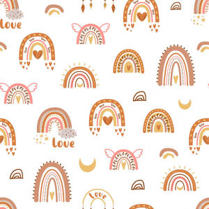 Color Your World With A Bohemian Rainbow Wallpaper