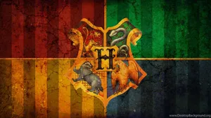 Colored Four Houses Harry Potter Ipad Wallpaper