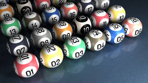 Colored Keno Ball Numbers Wallpaper