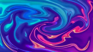 Colorful Abstract Art With Satin Texture Wallpaper