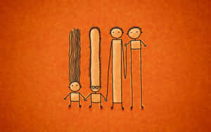 Colorful Abstract Line Art Wallpaper