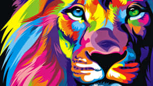 Colorful Abstract Lion Fondos De Pantalla Wallpaper