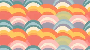 Colorful Abstract Rainbow Pattern Wallpaper