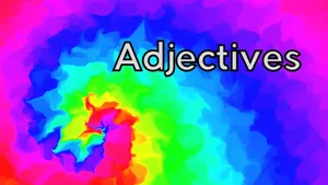 Colorful Adjectives Graphic Wallpaper