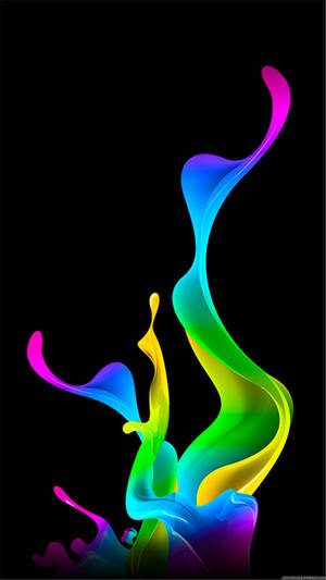 Colorful Amoled Paint Art Splash Wallpaper