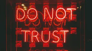 Colorful And Futuristic Neon Red Aesthetic. Wallpaper