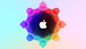 Colorful Apple Logo And Spheres Wallpaper