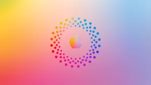 Colorful Apple Logo Gradient Wallpaper
