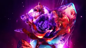 beauty and the beast rose wallpaper