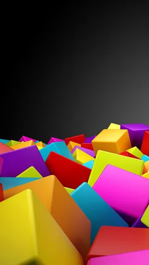 Colorful Blocks On The Ground Wallpaper