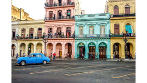 Colorful Buildings In Cuba Wallpaper