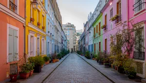 Colorful Buildings Street Wallpaper