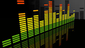 Colorful Digital Audio Spectrum Visualizer Wallpaper