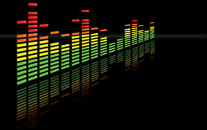 Colorful Digital Audio Spectrum Visualizer Wallpaper