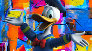 Colorful Donald Duck Artwork Wallpaper