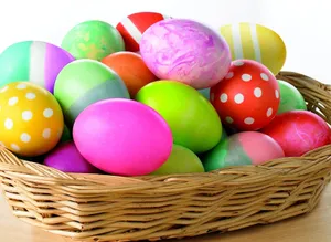 Colorful Easter Eggs Wallpaper