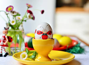Colorful Easter Eggs Symbolize Joy And Renewal Wallpaper
